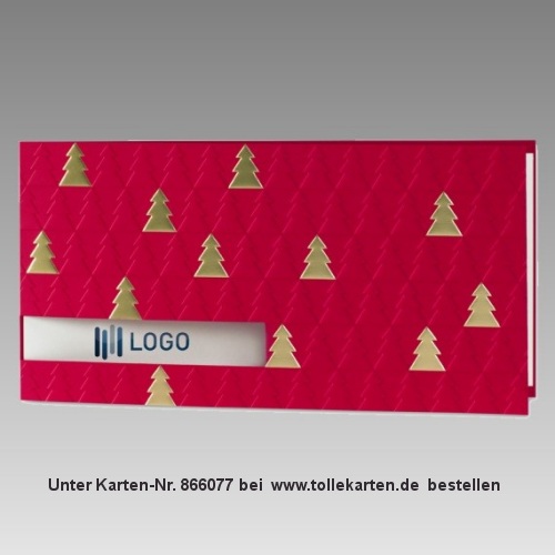 Weihnachtskarten für Logodruck geeignet